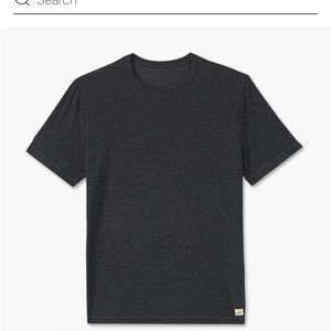 Vuori strato tech tee men’s medium NWT charcoal